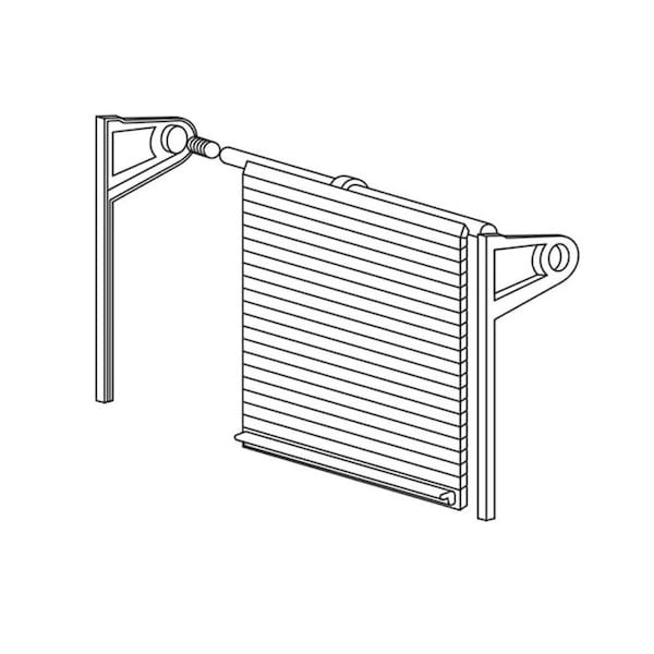 Red Oak 24 In. X 18 In. Face Frame Veneer Tambour Door And Track Kit